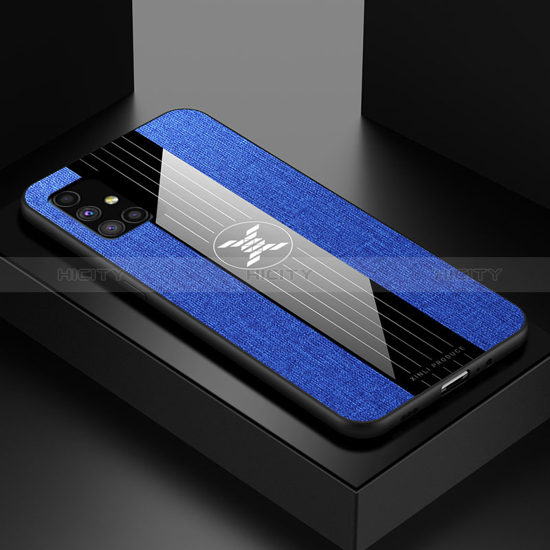 Coque Ultra Fine Silicone Souple Housse Etui X01L pour Samsung Galaxy M51 Bleu Plus