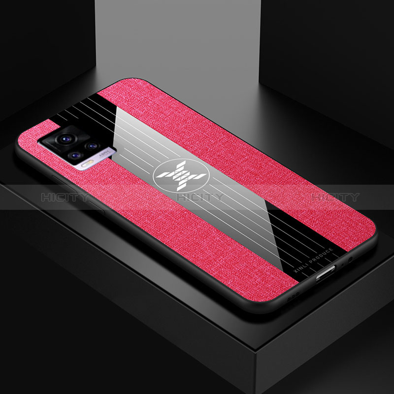 Coque Ultra Fine Silicone Souple Housse Etui X01L pour Vivo V20 Rouge Plus