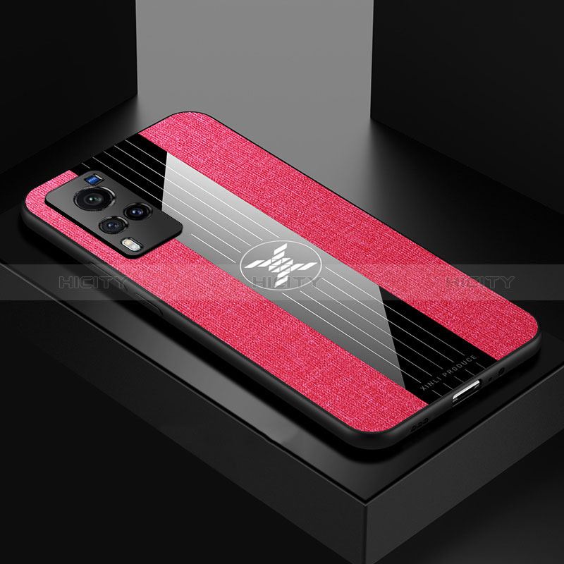 Coque Ultra Fine Silicone Souple Housse Etui X01L pour Vivo X60 Pro 5G Rouge Plus