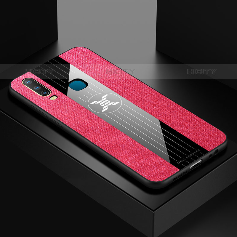 Coque Ultra Fine Silicone Souple Housse Etui X01L pour Vivo Y17 Rouge Plus