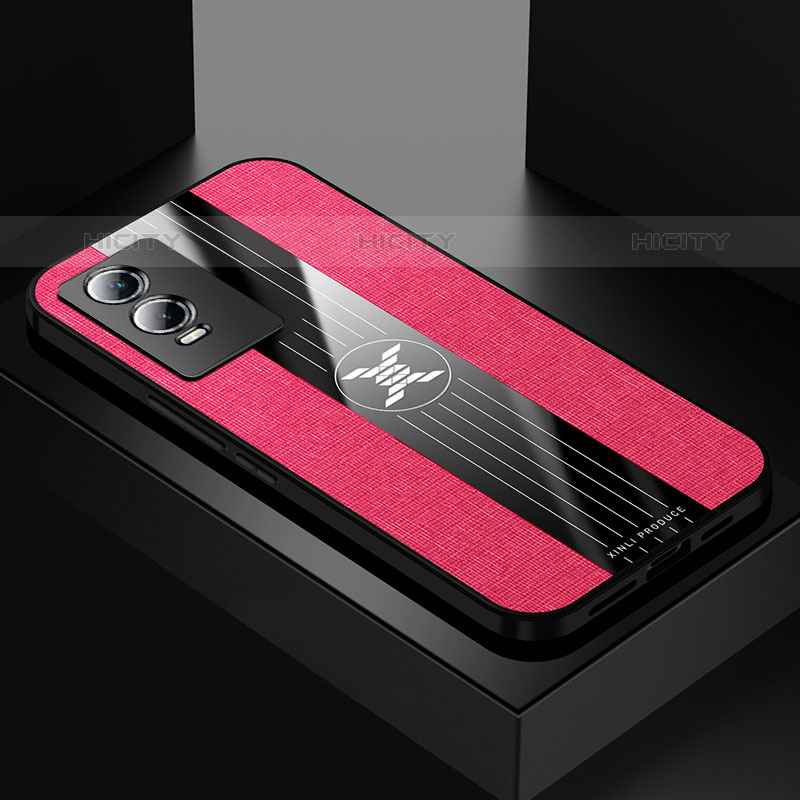 Coque Ultra Fine Silicone Souple Housse Etui X01L pour Vivo Y74s 5G Rouge Plus