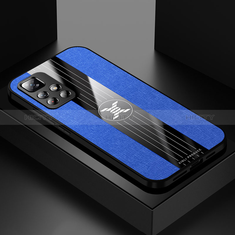 Coque Ultra Fine Silicone Souple Housse Etui X01L pour Xiaomi Poco M4 Pro 5G Bleu Plus