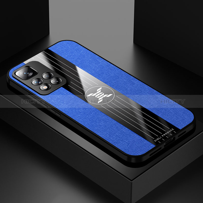 Coque Ultra Fine Silicone Souple Housse Etui X01L pour Xiaomi Redmi Note 11 Pro+ Plus 5G Bleu Plus