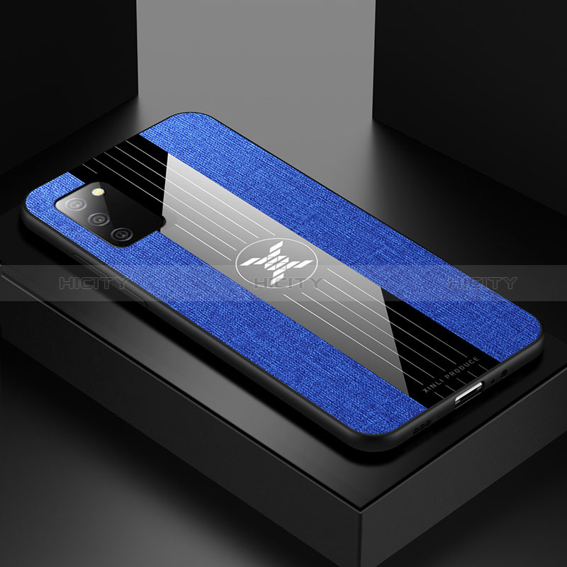 Coque Ultra Fine Silicone Souple Housse Etui X02L pour Samsung Galaxy A02s Bleu Plus