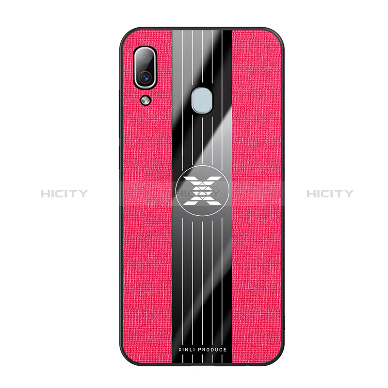 Coque Ultra Fine Silicone Souple Housse Etui X02L pour Samsung Galaxy A20 Rouge Plus