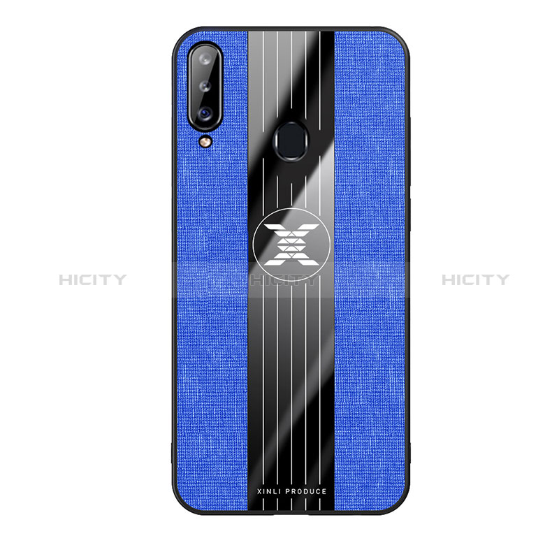 Coque Ultra Fine Silicone Souple Housse Etui X02L pour Samsung Galaxy A20s Bleu Plus