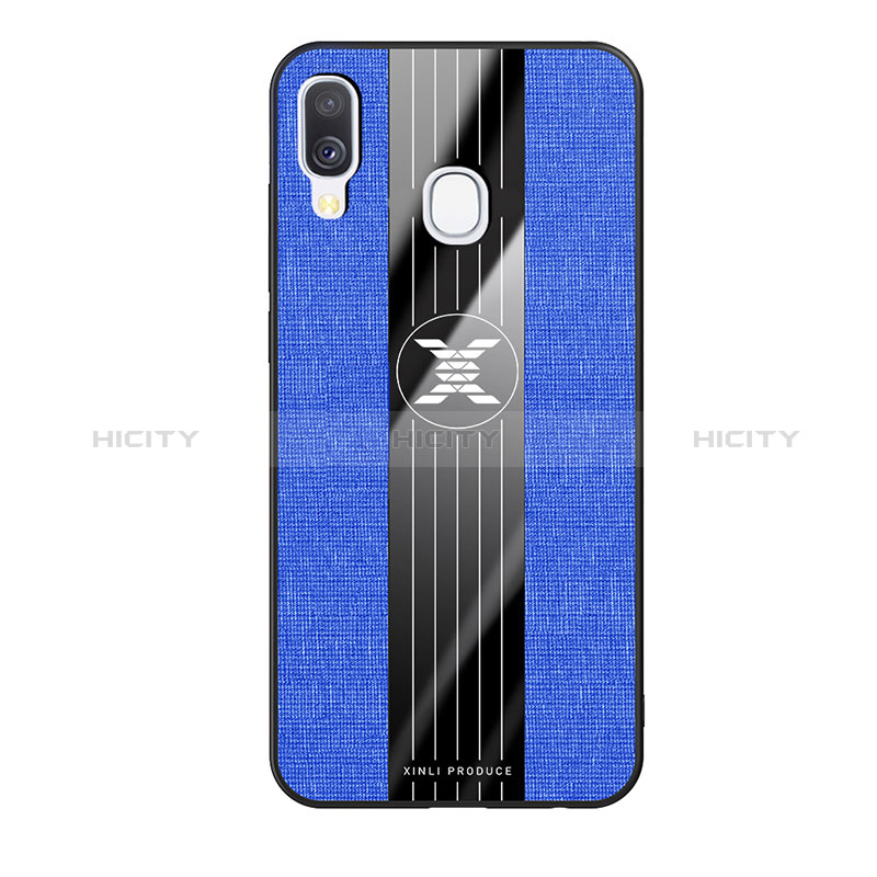 Coque Ultra Fine Silicone Souple Housse Etui X02L pour Samsung Galaxy A40 Bleu Plus