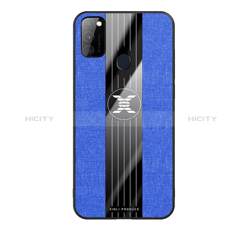 Coque Ultra Fine Silicone Souple Housse Etui X02L pour Samsung Galaxy M21 Bleu Plus