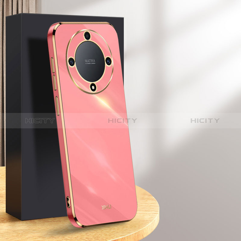 Coque Ultra Fine Silicone Souple Housse Etui XL1 pour Huawei Honor Magic6 Lite 5G Rose Rouge Plus