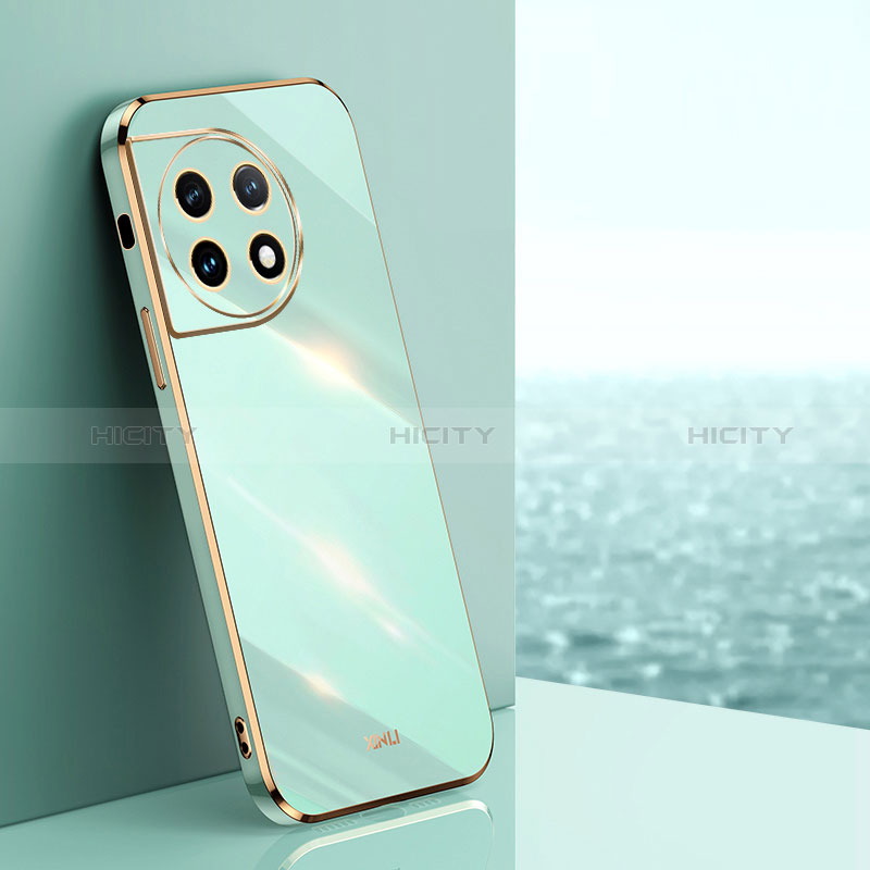 Coque Ultra Fine Silicone Souple Housse Etui XL1 pour OnePlus 11R 5G Vert Plus