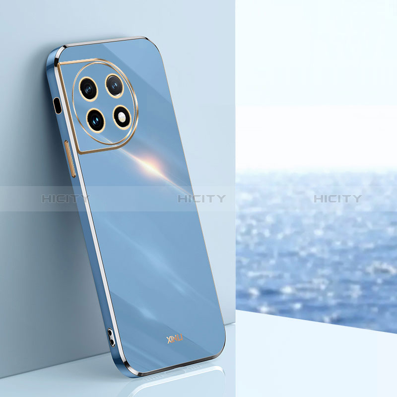 Coque Ultra Fine Silicone Souple Housse Etui XL1 pour OnePlus Ace 2 5G Bleu Plus