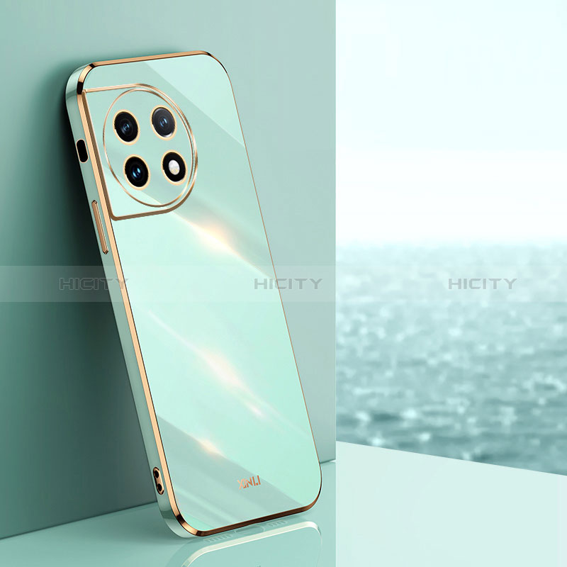 Coque Ultra Fine Silicone Souple Housse Etui XL1 pour OnePlus Ace 2 5G Vert Plus