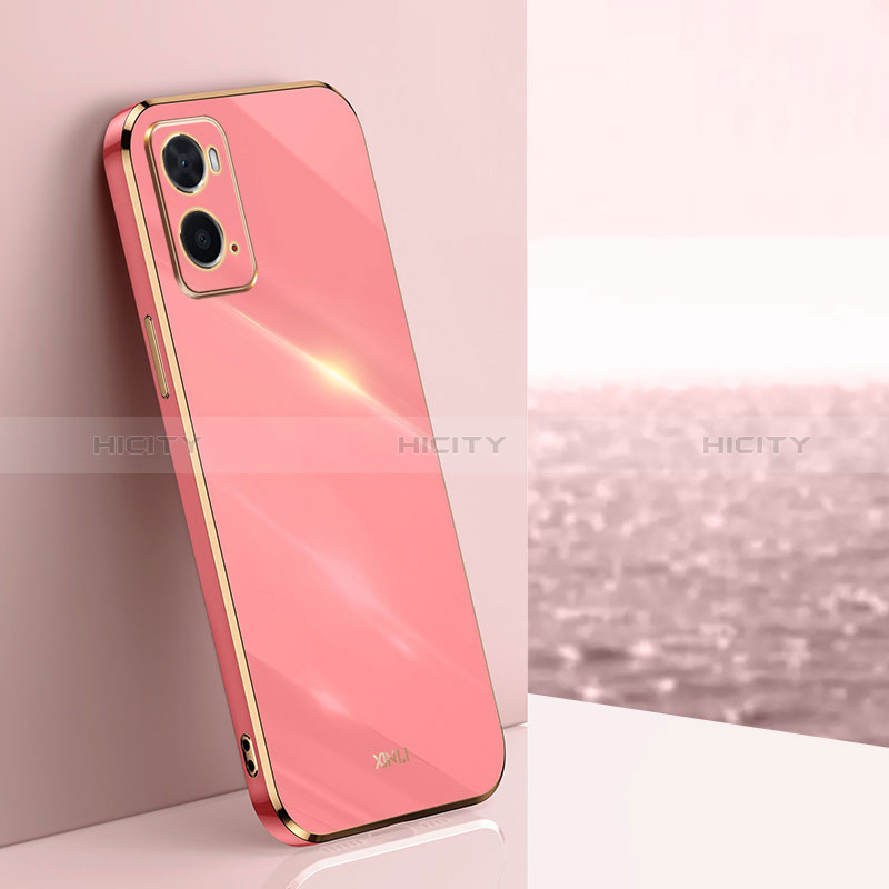 Coque Ultra Fine Silicone Souple Housse Etui XL1 pour Oppo A76 Rose Rouge Plus