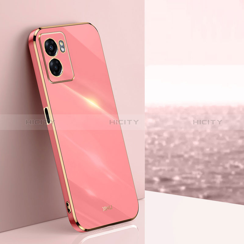 Coque Ultra Fine Silicone Souple Housse Etui XL1 pour Oppo A77 4G Rose Rouge Plus