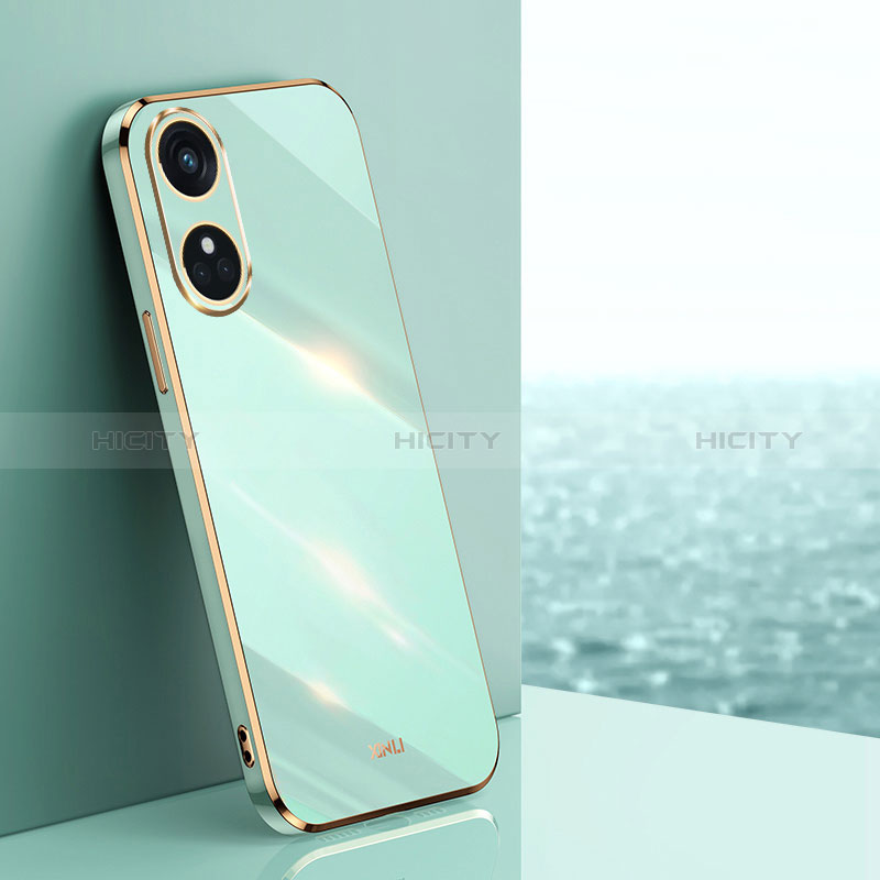 Coque Ultra Fine Silicone Souple Housse Etui XL1 pour Oppo Reno8 T 4G Vert Plus