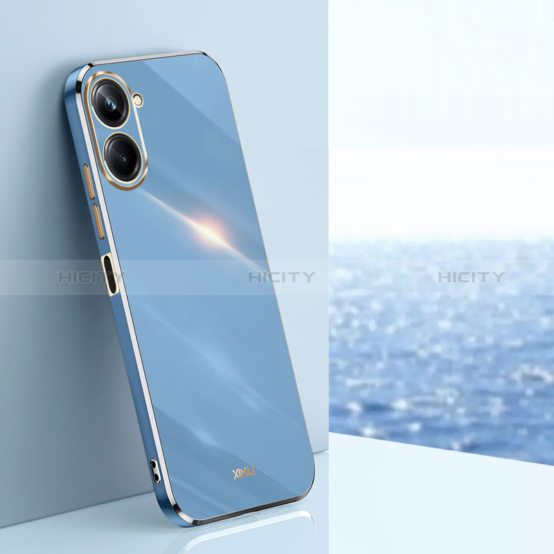 Coque Ultra Fine Silicone Souple Housse Etui XL1 pour Realme 10 Pro 5G Bleu Plus