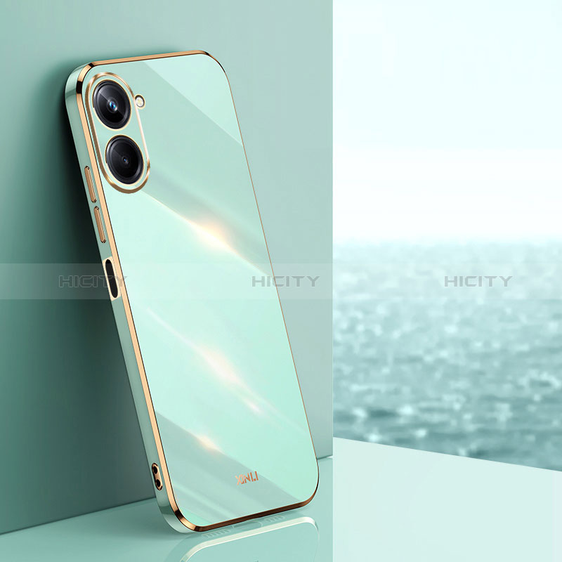 Coque Ultra Fine Silicone Souple Housse Etui XL1 pour Realme 10 Pro 5G Vert Plus