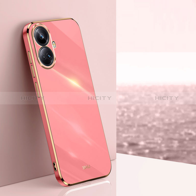 Coque Ultra Fine Silicone Souple Housse Etui XL1 pour Realme 10 Pro+ Plus 5G Rose Rouge Plus