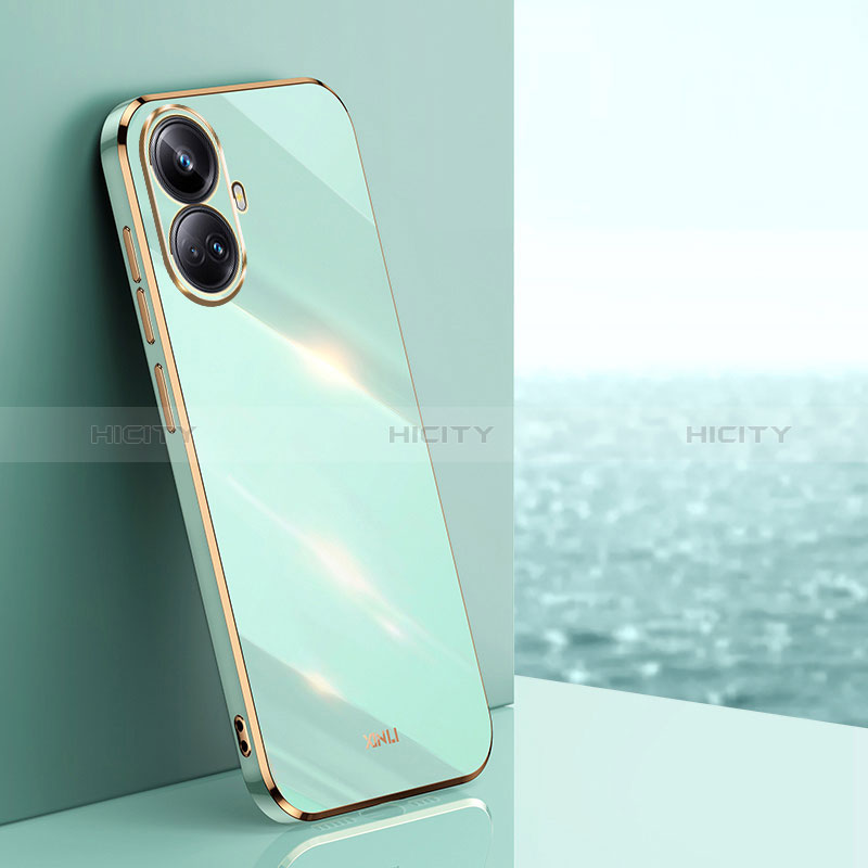 Coque Ultra Fine Silicone Souple Housse Etui XL1 pour Realme 10 Pro+ Plus 5G Vert Plus