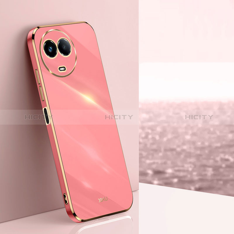 Coque Ultra Fine Silicone Souple Housse Etui XL1 pour Realme 11 5G Rose Rouge Plus