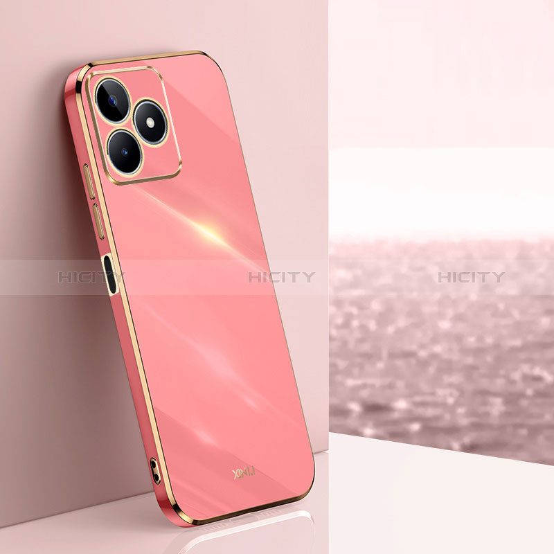 Coque Ultra Fine Silicone Souple Housse Etui XL1 pour Realme Narzo N53 Rose Rouge Plus