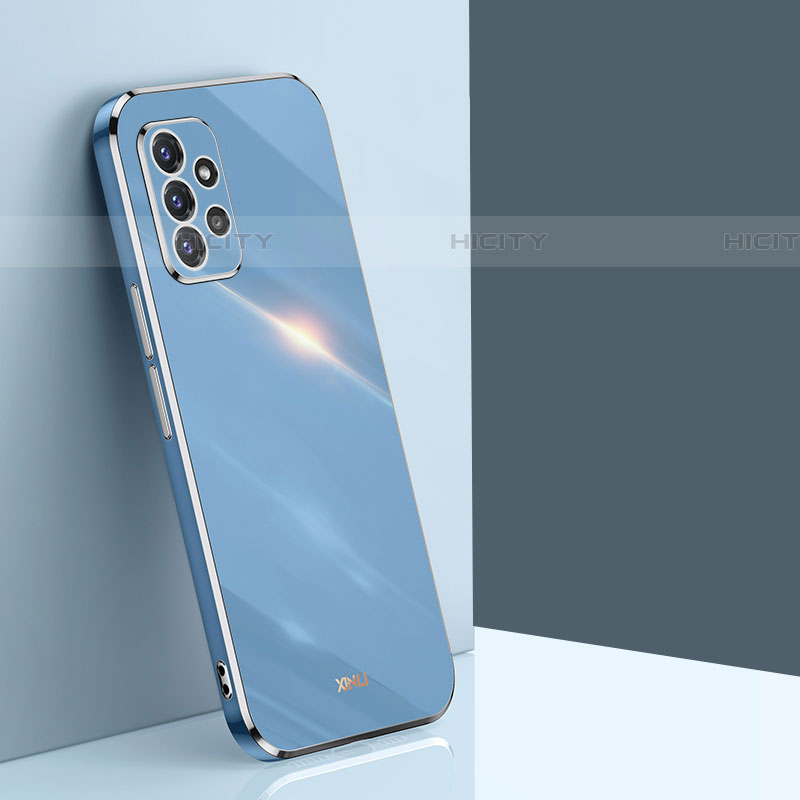 Coque Ultra Fine Silicone Souple Housse Etui XL1 pour Samsung Galaxy A72 4G Bleu Plus