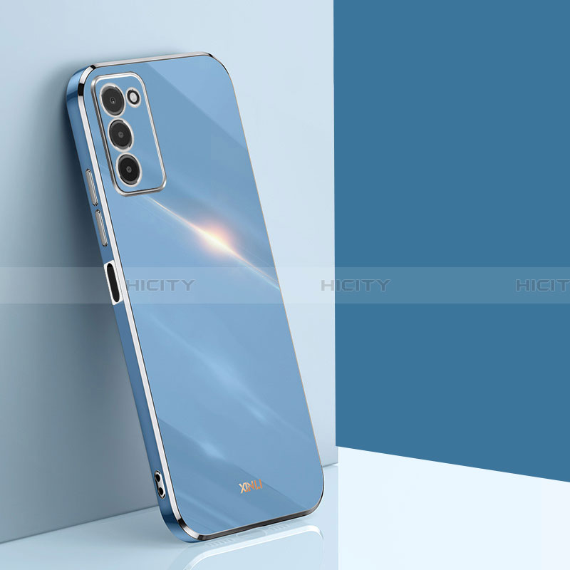 Coque Ultra Fine Silicone Souple Housse Etui XL1 pour Samsung Galaxy F02S SM-E025F Bleu Plus