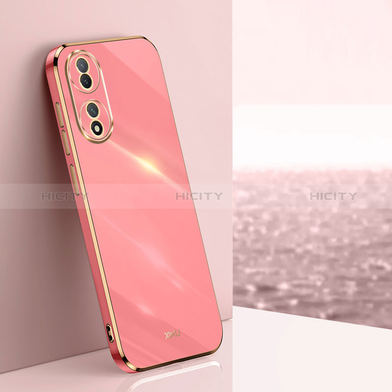 Coque Ultra Fine Silicone Souple Housse Etui XL1 pour Vivo Y100A 5G Rose Rouge Plus