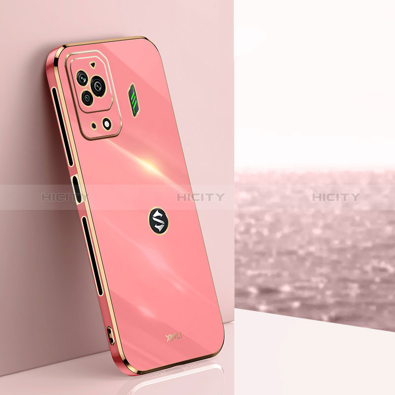 Coque Ultra Fine Silicone Souple Housse Etui XL1 pour Xiaomi Black Shark 5 Pro 5G Rose Rouge Plus