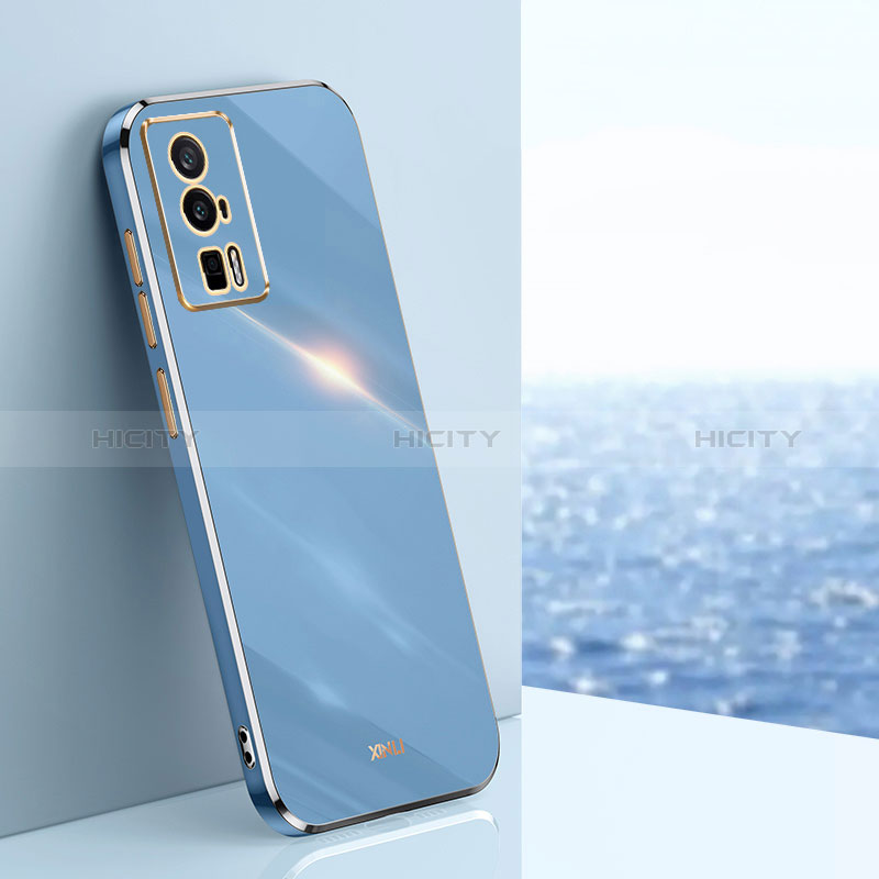 Coque Ultra Fine Silicone Souple Housse Etui XL1 pour Xiaomi Poco F5 Pro 5G Bleu Plus