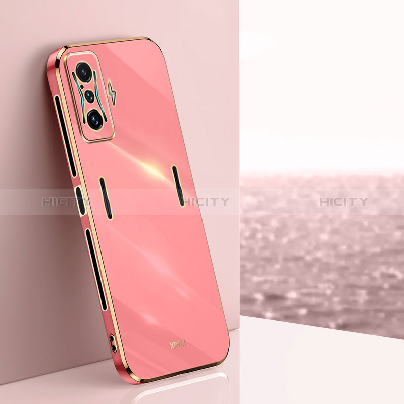 Coque Ultra Fine Silicone Souple Housse Etui XL1 pour Xiaomi Redmi K50 Gaming 5G Rose Rouge Plus