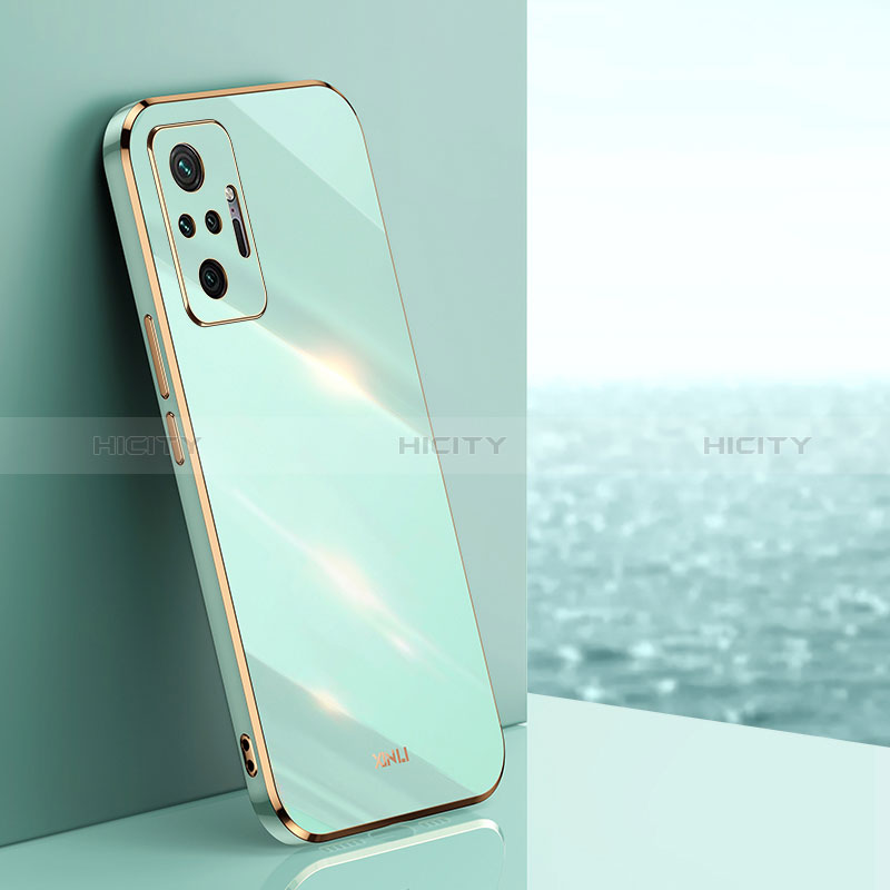 Coque Ultra Fine Silicone Souple Housse Etui XL1 pour Xiaomi Redmi Note 10 Pro Max Vert Plus