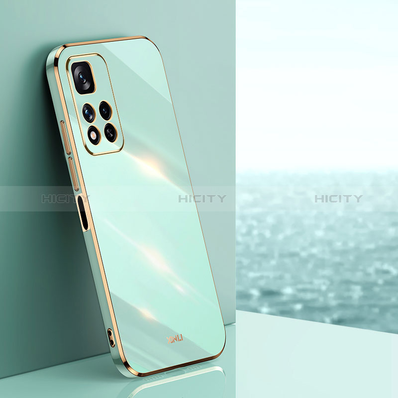 Coque Ultra Fine Silicone Souple Housse Etui XL1 pour Xiaomi Redmi Note 11 Pro+ Plus 5G Vert Plus