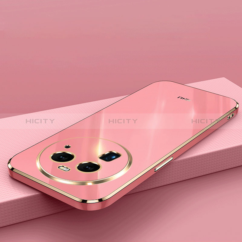 Coque Ultra Fine Silicone Souple Housse Etui XL2 pour Oppo Find X6 Pro 5G Rose Rouge Plus