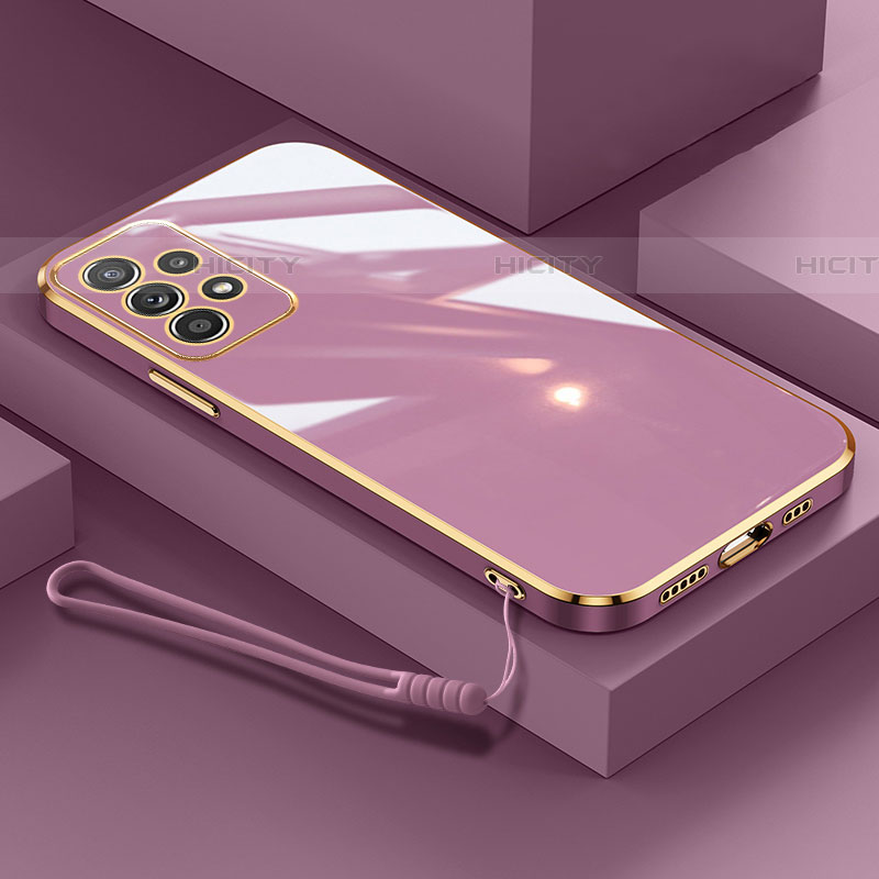 Coque Ultra Fine Silicone Souple Housse Etui XL2 pour Samsung Galaxy A52 5G Violet Plus