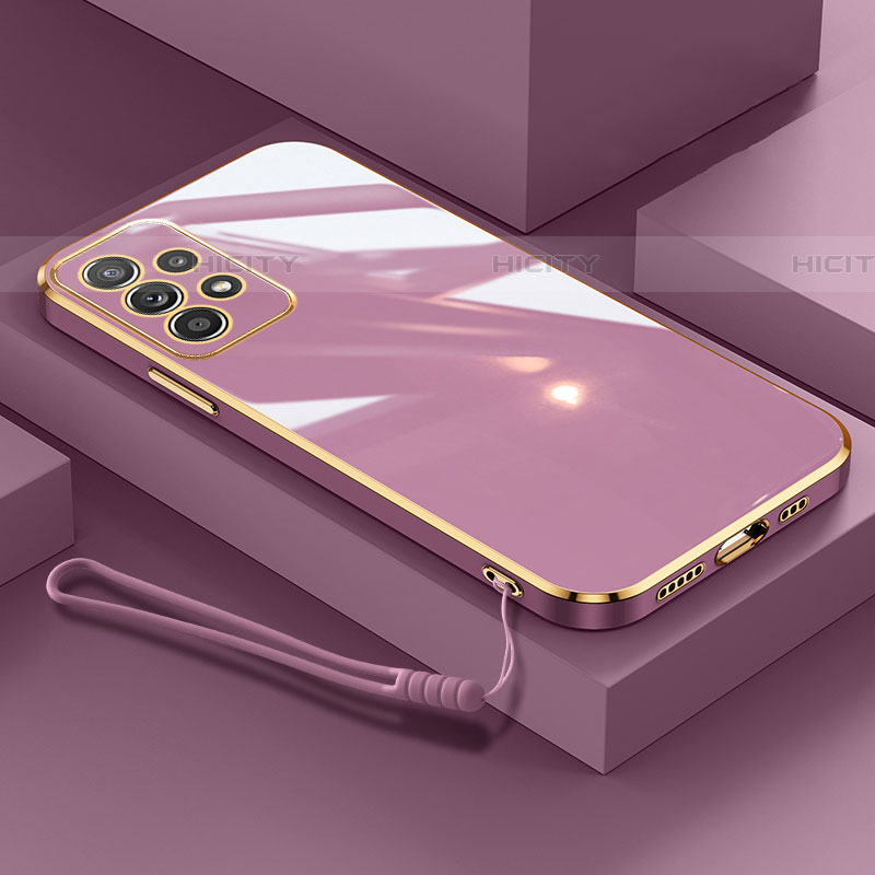 Coque Ultra Fine Silicone Souple Housse Etui XL2 pour Samsung Galaxy A73 5G Violet Plus