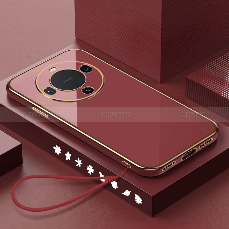 Coque Ultra Fine Silicone Souple Housse Etui XL3 pour Huawei Mate 60 Pro+ Plus Rouge Plus