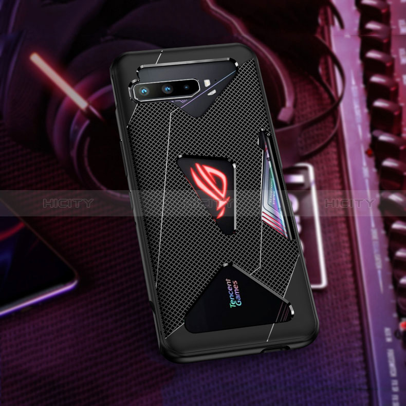 Coque Ultra Fine Silicone Souple Housse Etui ZJ1 pour Asus ROG Phone 3 Noir Plus