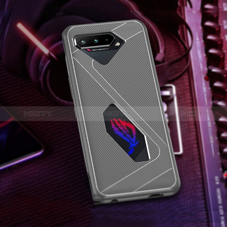 Coque Ultra Fine Silicone Souple Housse Etui ZJ1 pour Asus ROG Phone 5 Pro Gris Plus