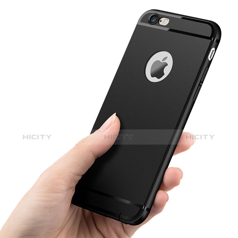 Coque Ultra Fine Silicone Souple pour Apple iPhone 6S Plus Noir Plus