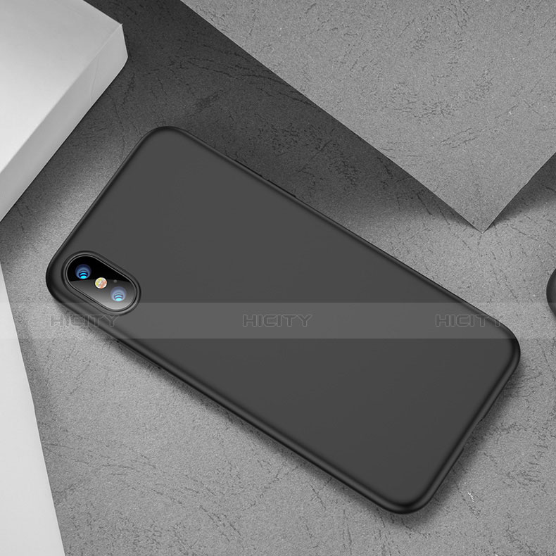 Coque Ultra Fine Silicone Souple pour Apple iPhone Xs Max Noir Plus