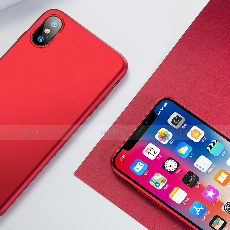 Coque Ultra Fine Silicone Souple pour Apple iPhone Xs Max Rouge Plus