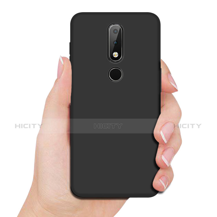 Coque Ultra Fine Silicone Souple pour Nokia 6.1 Plus Noir Plus