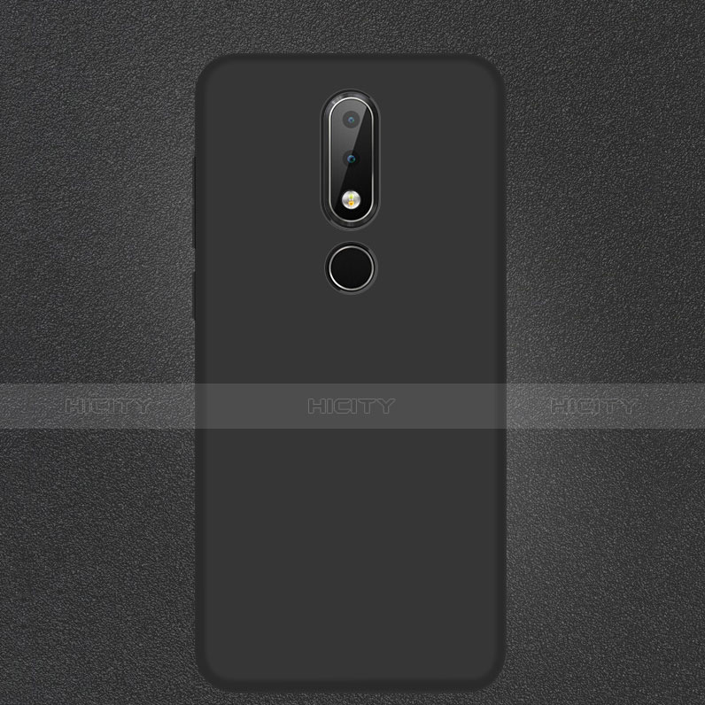 Coque Ultra Fine Silicone Souple pour Nokia 6.1 Plus Noir Plus