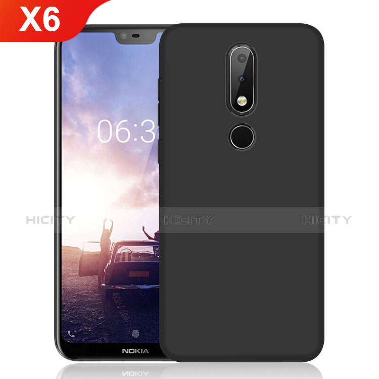 Coque Ultra Fine Silicone Souple pour Nokia X6 Noir Plus