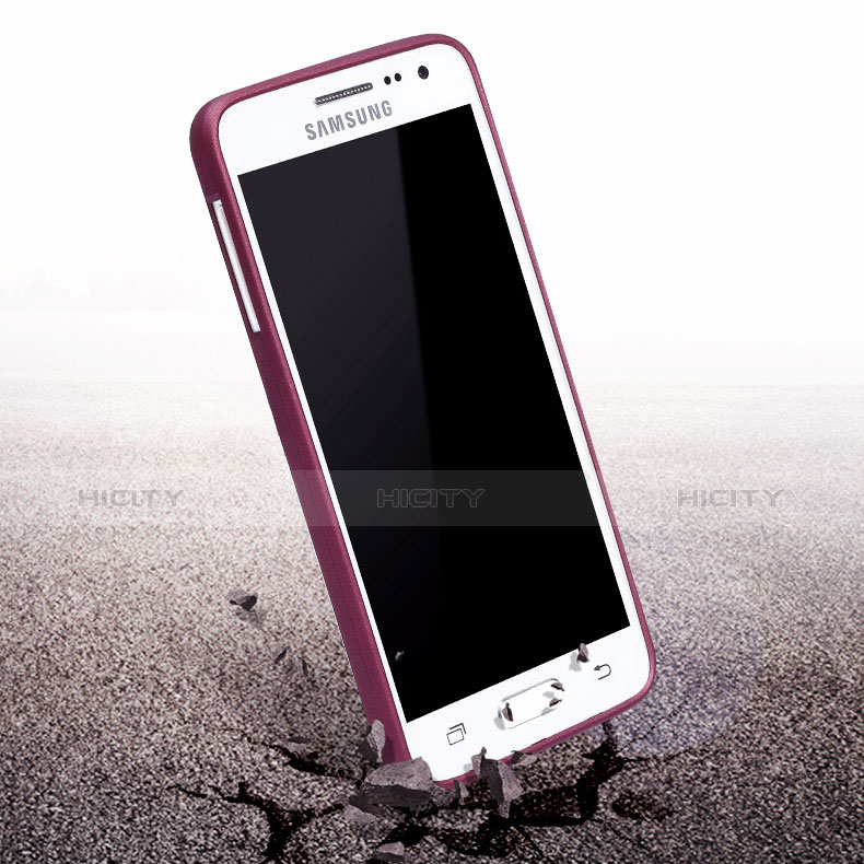 Coque Ultra Fine Silicone Souple pour Samsung Galaxy DS A300G A300H A300M Violet Plus