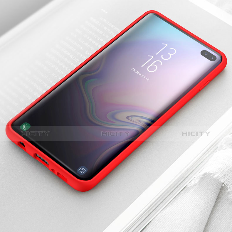 Coque Ultra Fine Silicone Souple pour Samsung Galaxy S10 Plus Rouge Plus