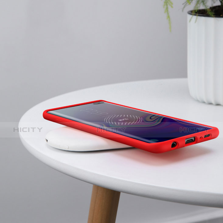 Coque Ultra Fine Silicone Souple pour Samsung Galaxy S10 Plus Rouge Plus