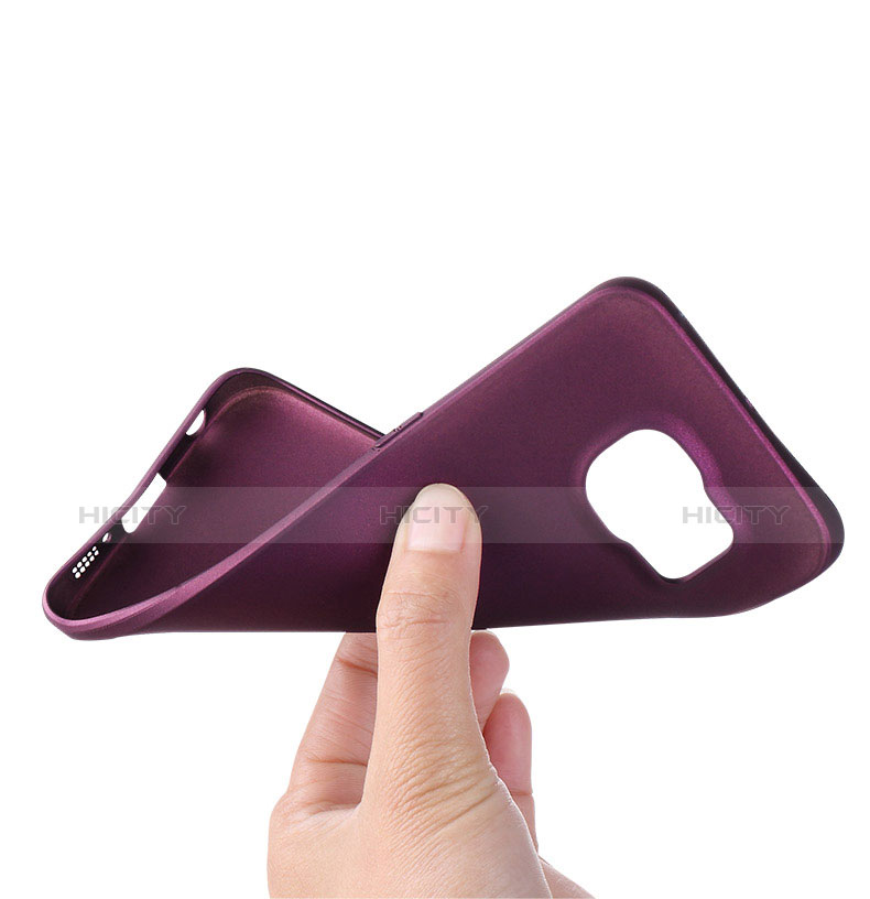 Coque Ultra Fine Silicone Souple pour Samsung Galaxy S6 Edge SM-G925 Violet Plus