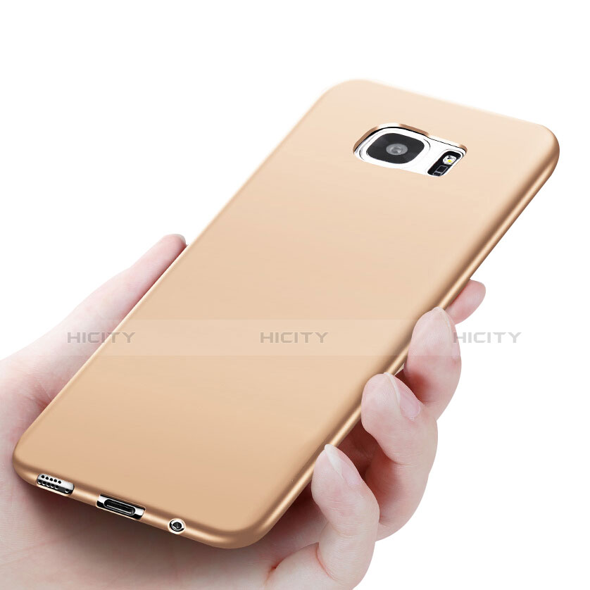 Coque Ultra Fine Silicone Souple R06 pour Samsung Galaxy S7 Edge G935F Or Plus